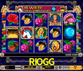 Catálogo de jogos RIOGG com fornecedores Pragmatic Play, Evolution, NetEnt